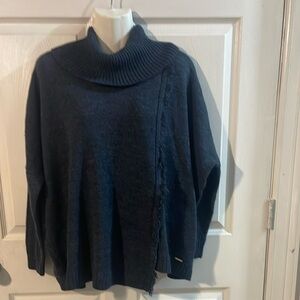 Ivanka Trump Midnight Blue Cowl Neck Sweater